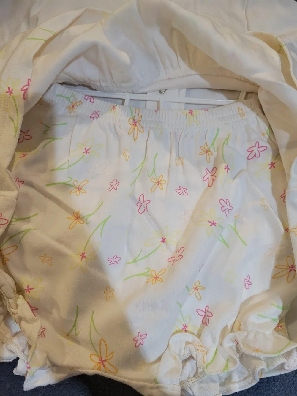 Carter's White Baby Dress with Pink and Yellow Embroidery - Picture 3 of 5